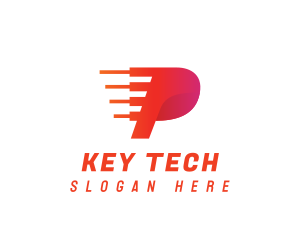 Keyboard - Piano Keyboard Letter P logo design