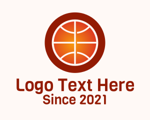 Sports Trainer - Gradient Basketball Sport logo design