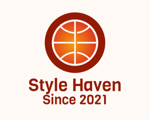 Basketball Court - Gradient Basketball Sport logo design