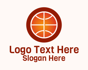 Gradient Basketball Sport Logo