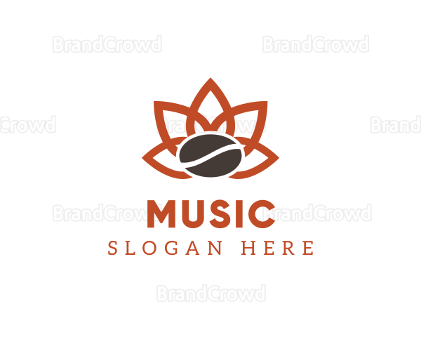 Abstract Coffee Flower Logo