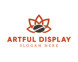 Abstract Coffee Flower logo design