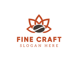 Abstract Coffee Flower logo design