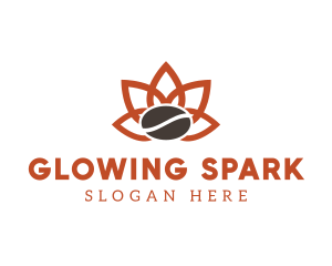 Abstract Coffee Flower logo design