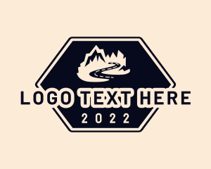Trek - Road Trip Mountain Adventure logo design
