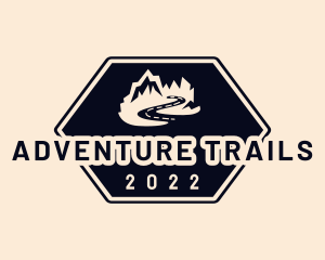 Road Trip Mountain Adventure logo design