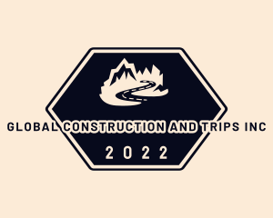 Road Trip Mountain Adventure logo design