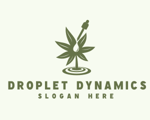Dropper - Marijuana Extract Dropper logo design
