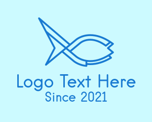 Aquatic - Fish Aquarium Animal logo design