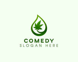 Oil Cannabis Marijuana Logo