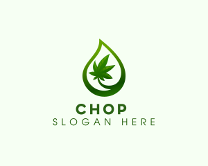 Health - Oil Cannabis Marijuana logo design