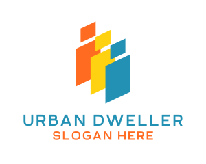 Resident - Multicolor Community Organization logo design