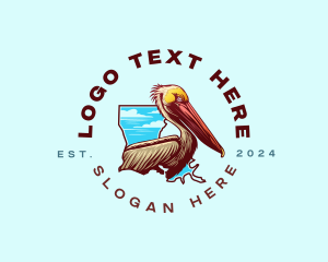 Wild - Louisiana Pelican Bird logo design