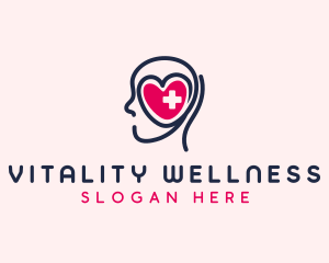 Mind Wellness Cross logo design