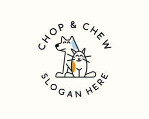 Cat Dog Pet Care Animal Logo