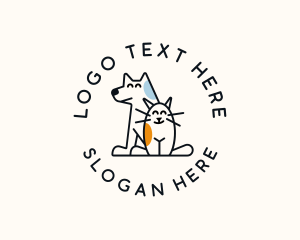 Cat Dog Pet Care Animal Logo