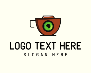 Caffeine - Camera Cup Photography logo design