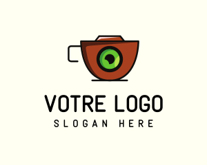 Latte - Camera Cup Photography logo design