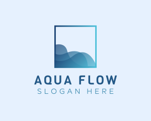 Ocean Sea Wave logo design