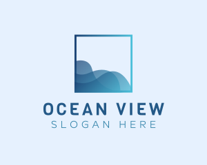 Ocean Sea Wave logo design