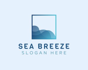 Ocean Sea Wave logo design