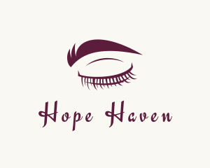 Eyelash Extension - Lashes & Eyebrow Makeup logo design