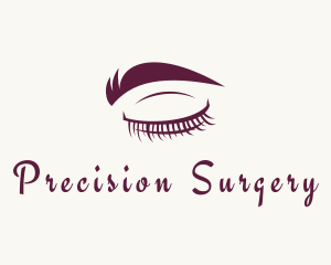 Lashes & Eyebrow Makeup logo design