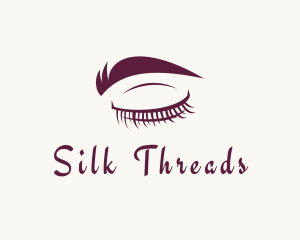 Lashes & Eyebrow Makeup logo design