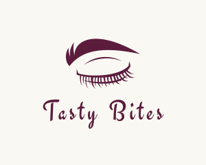 Makeup Tutorial - Lashes & Eyebrow Makeup logo design