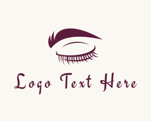 Lashes - Lashes & Eyebrow Makeup logo design