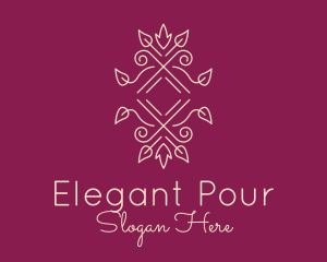 Elegant Ornate Vine logo design