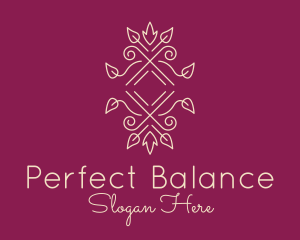 Symmetry - Elegant Ornate Vine logo design