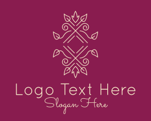 Symmetry - Elegant Ornate Vine logo design
