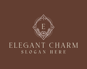 Elegant Floral Boutique logo design