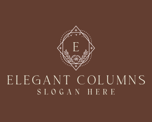 Elegant Floral Boutique logo design