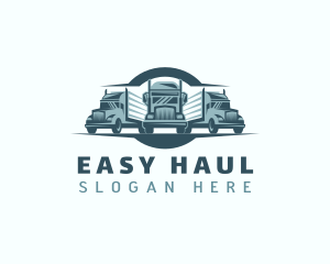 Delivery Logistics Truck logo design