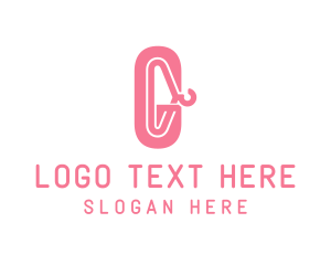 Wardrobe - Stylish Hanger Letter G logo design