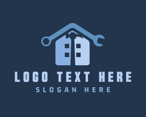 Tradesman - Blue Home Repair Tools logo design