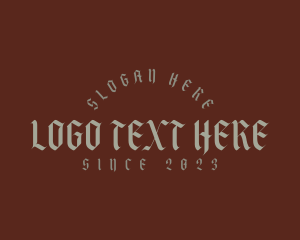 Tattoo Gothic Business Logo