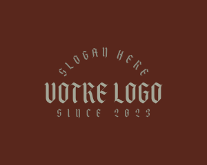 Antique - Tattoo Gothic Business logo design