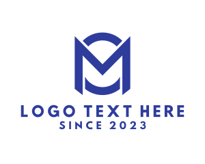 Letter Mo - Modern Industrial Business logo design