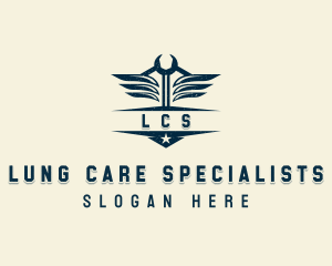 Industrial Mechanical Wrench logo design