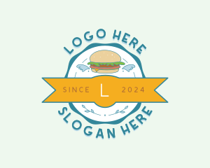 Emblem - Burger Food Diner logo design