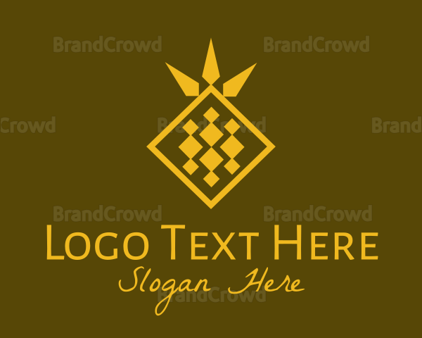 Golden Diamond Pineapple Logo