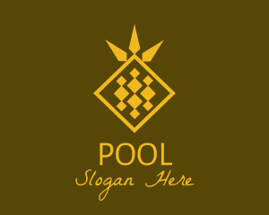 Golden Diamond Pineapple Logo