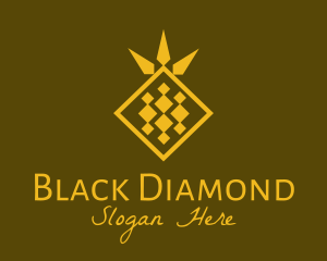 Golden Diamond Pineapple logo design