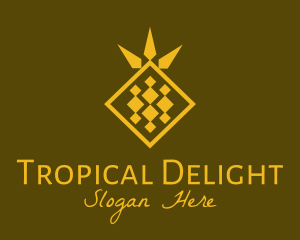 Pineapple - Golden Diamond Pineapple logo design