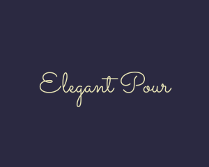 Elegant Cursive Business logo design