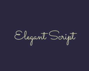 Elegant Cursive Business logo design