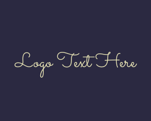 Minimalist Cursive Business Logo